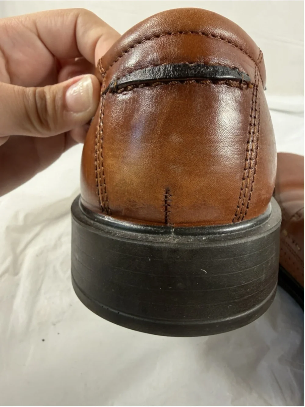ECCO Oxford Bicycle Toe Dress Shoes Mens 10/10.5 Brown Modern Leather